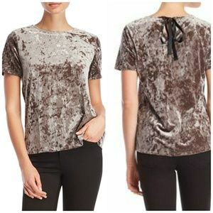 3/$15 NWOT °BeachLunchLounge° Velvet Tie Back Tee